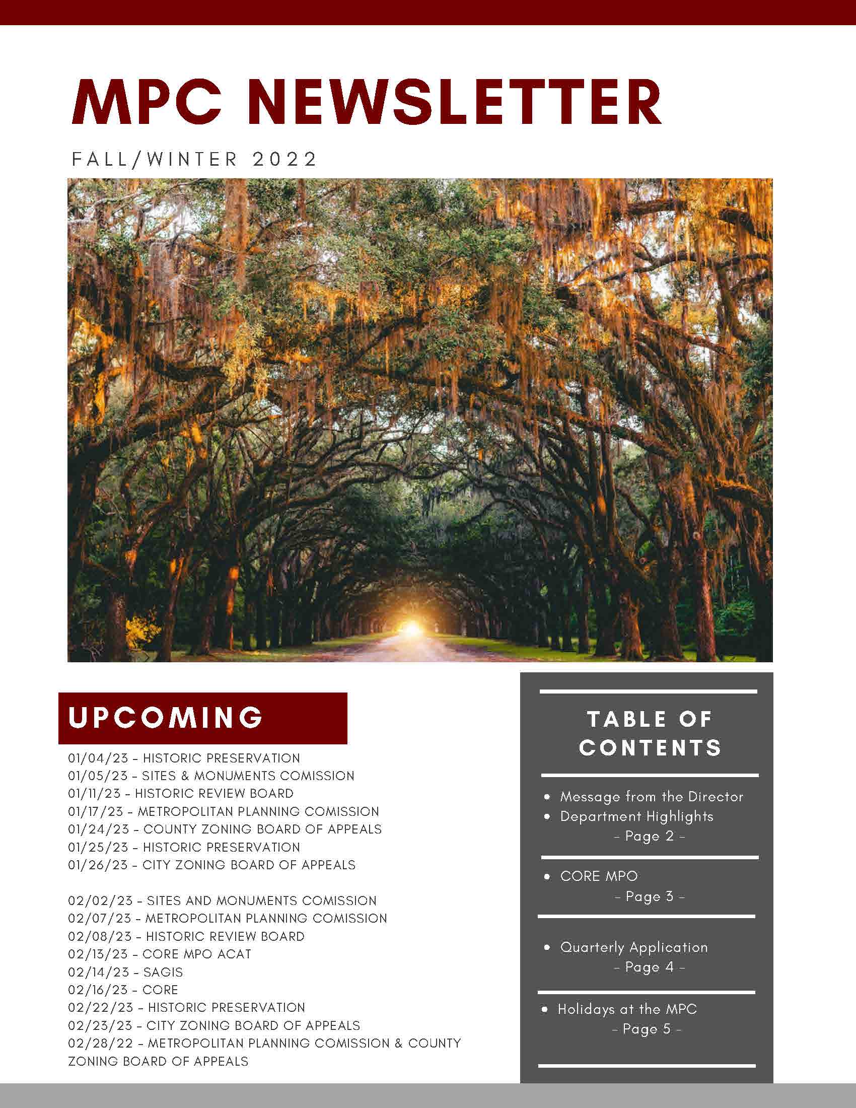 MPC Fall Newsletter