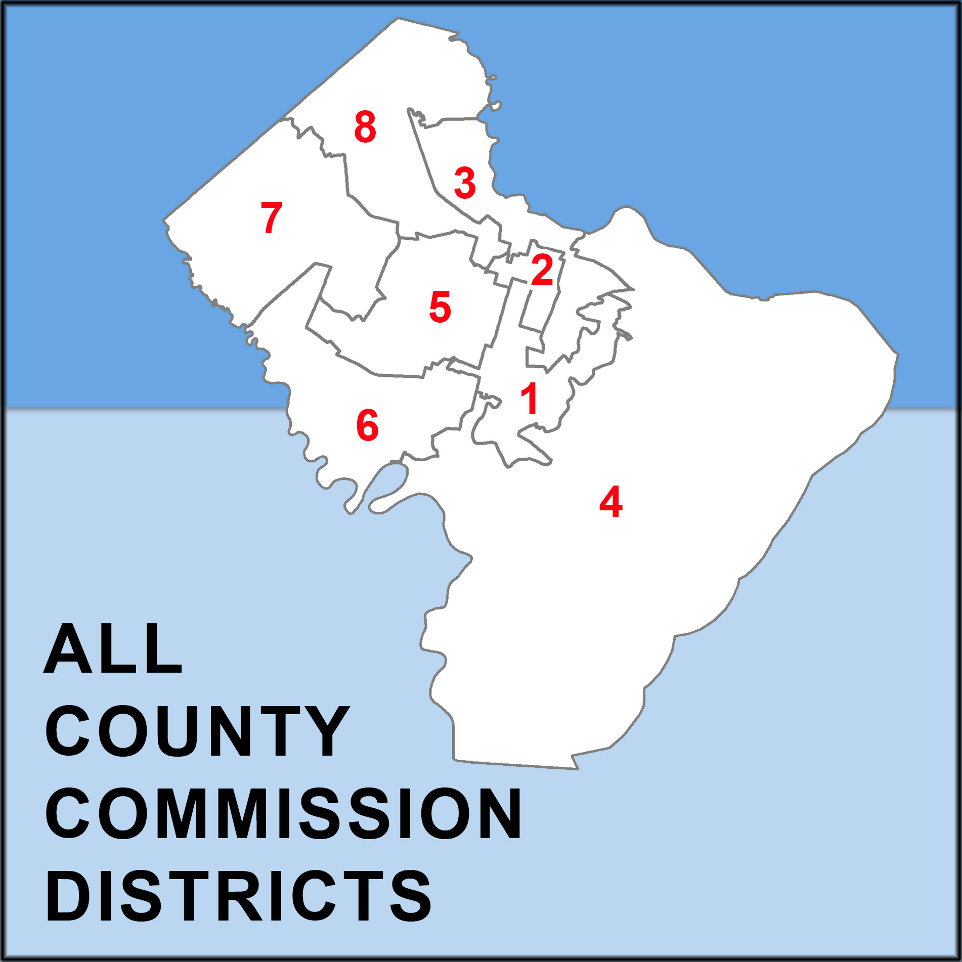 Chatham County Commission Overview map