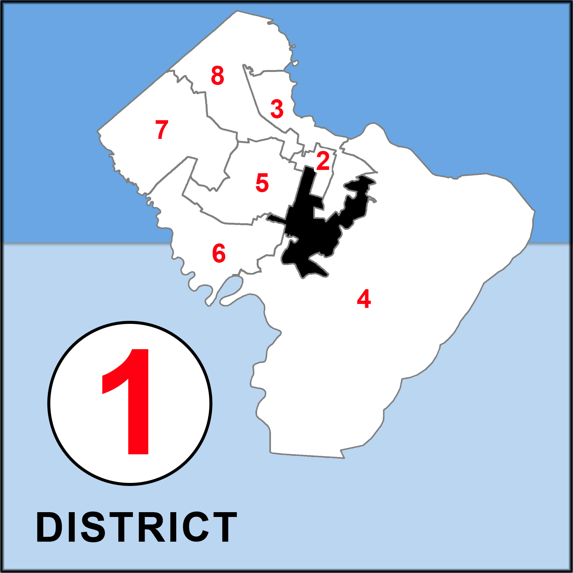 Chatham County Commission Overview map