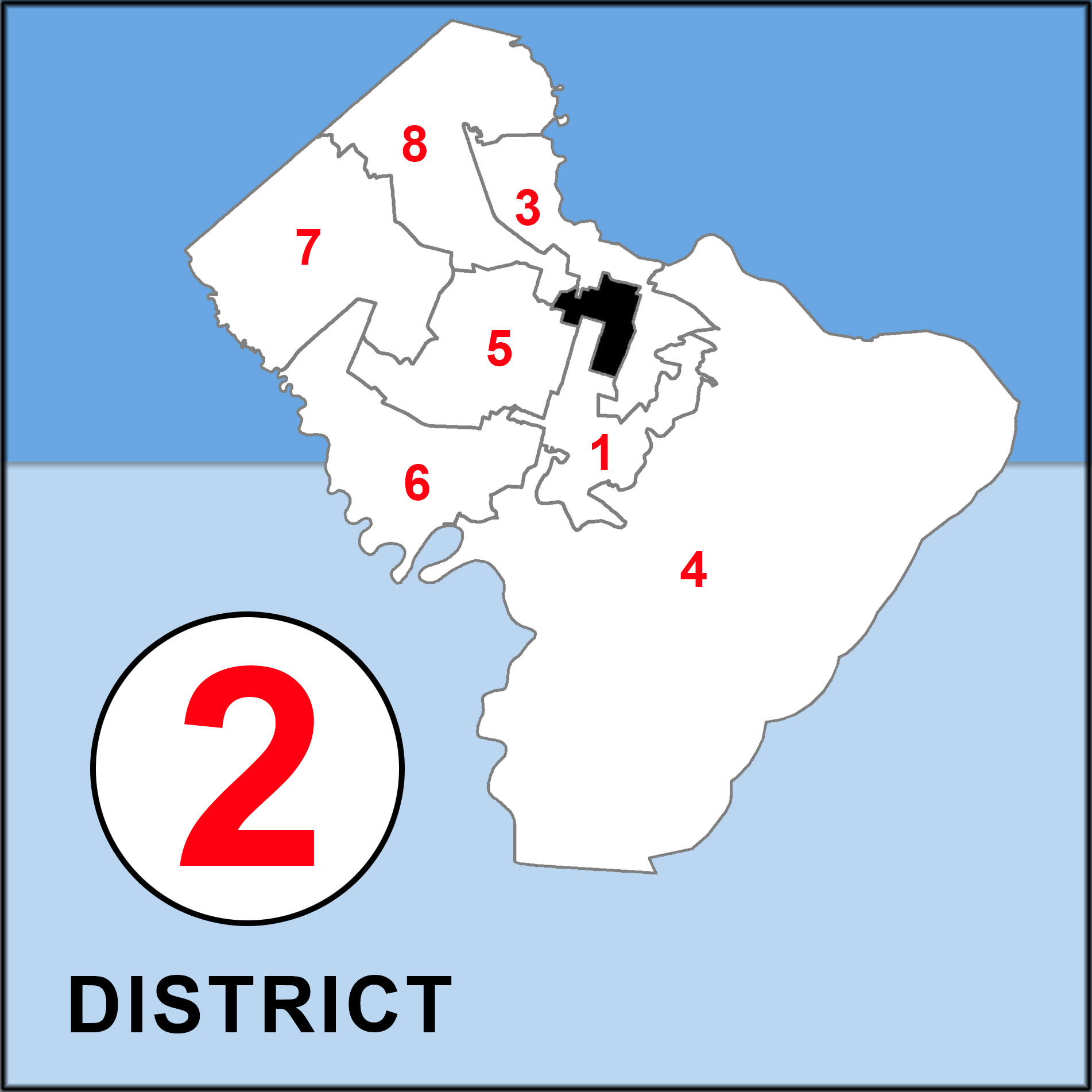 Chatham County Commission Overview map