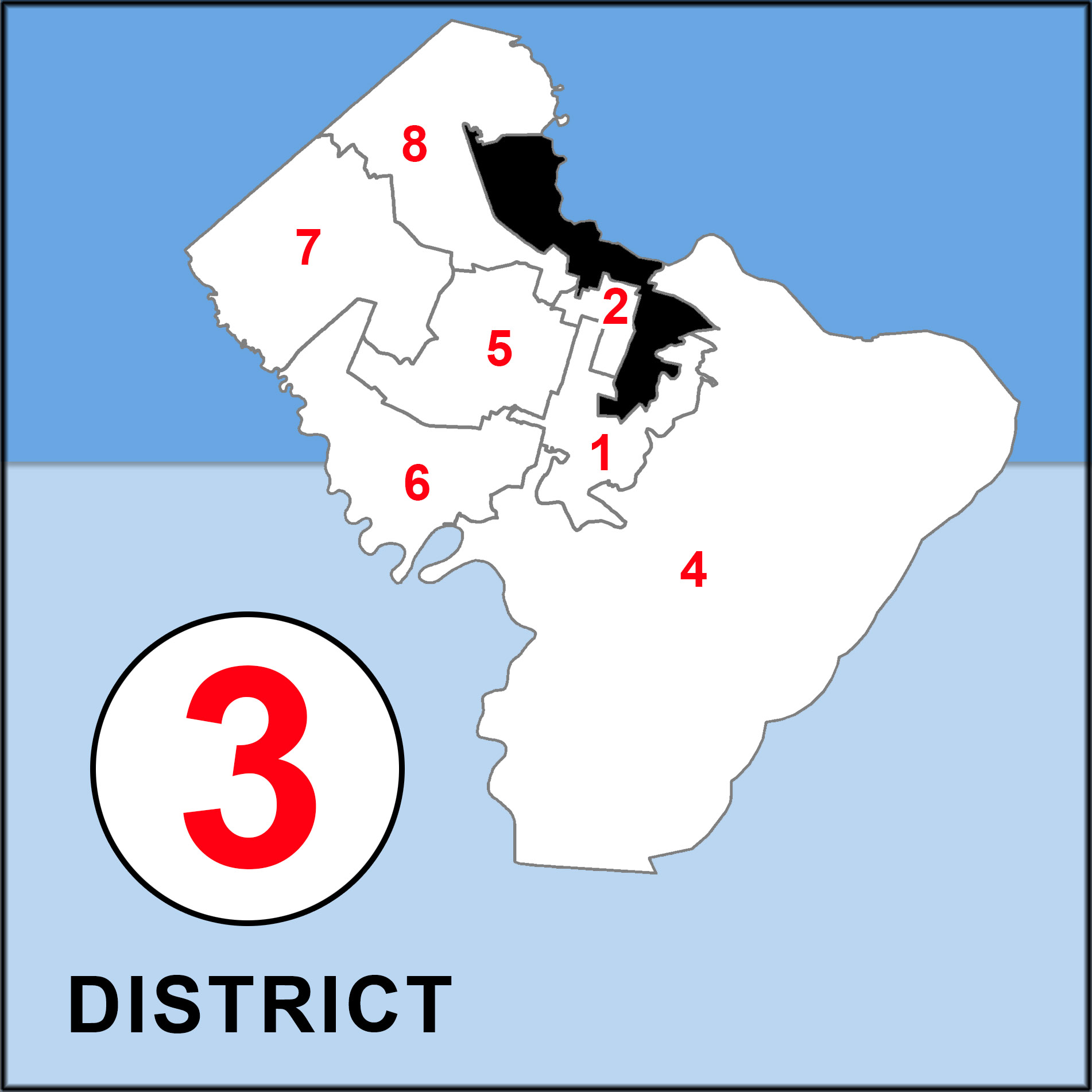 Chatham County Commission Overview map