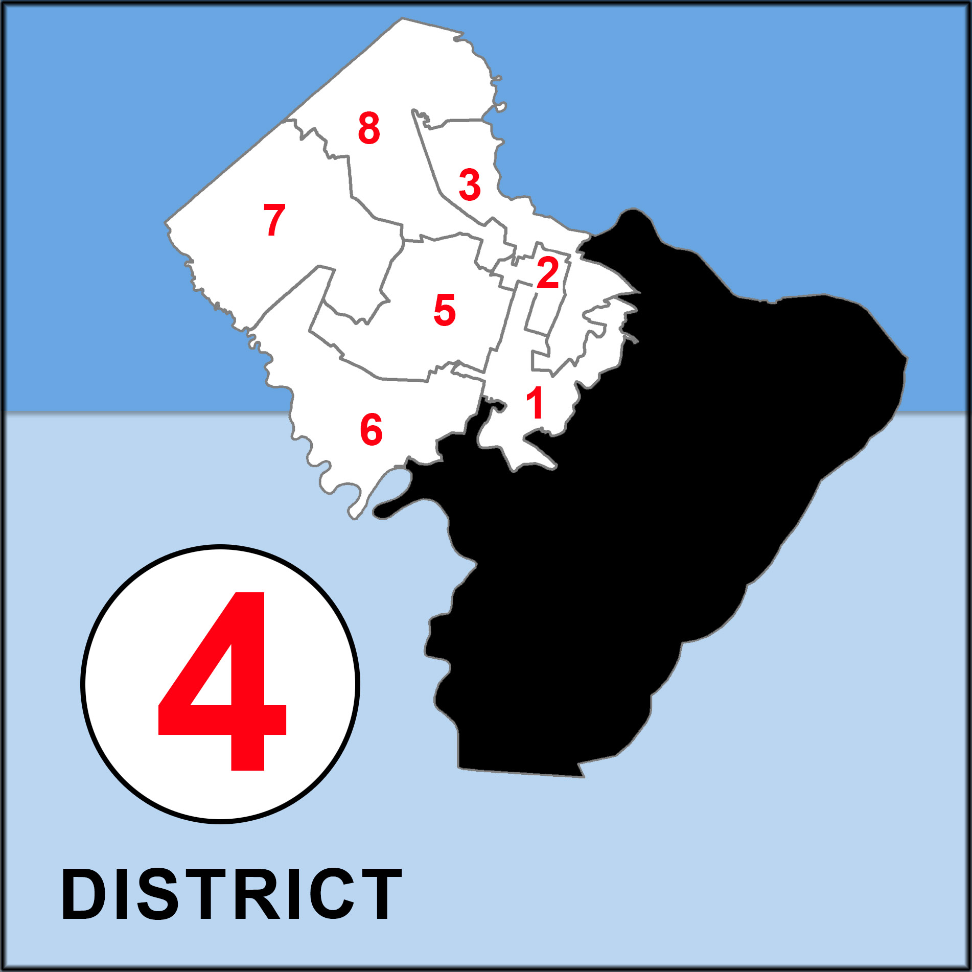 Chatham County Commission Overview map