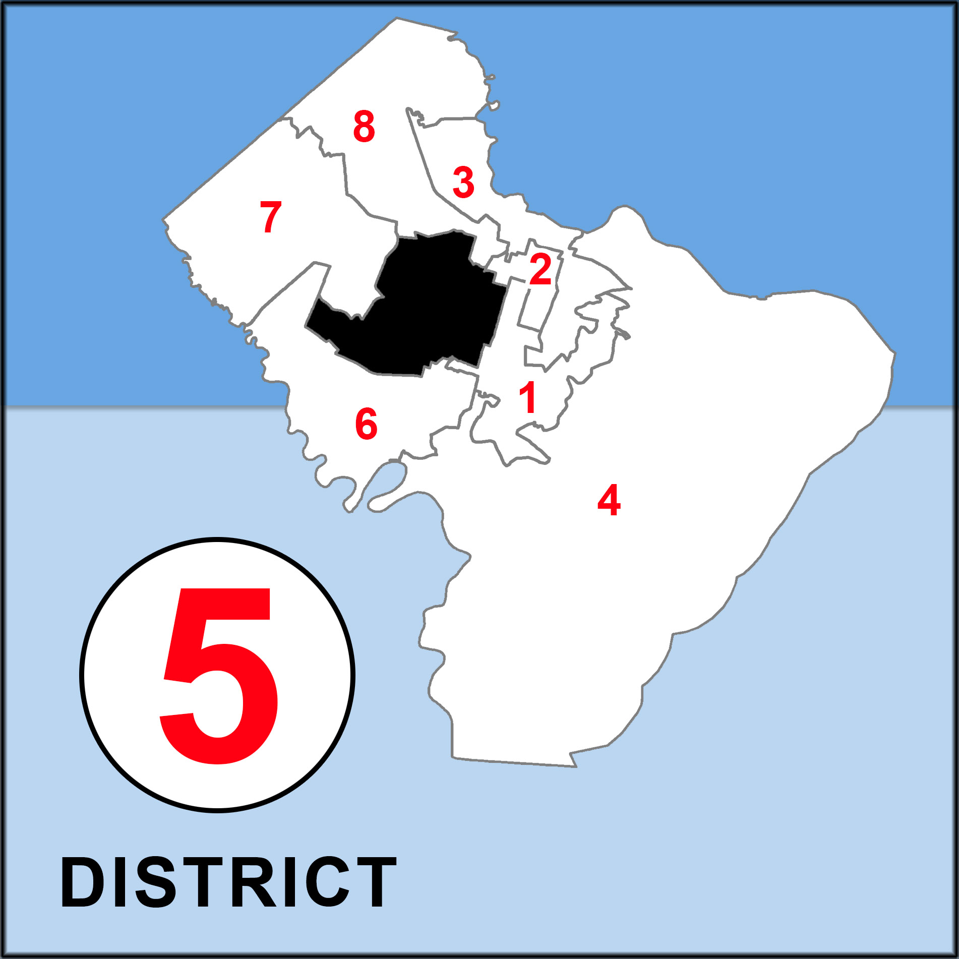 Chatham County Commission Overview map