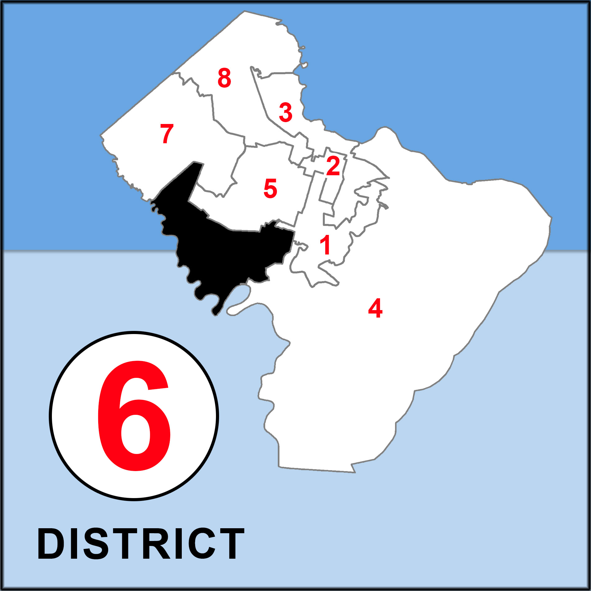 Chatham County Commission Overview map