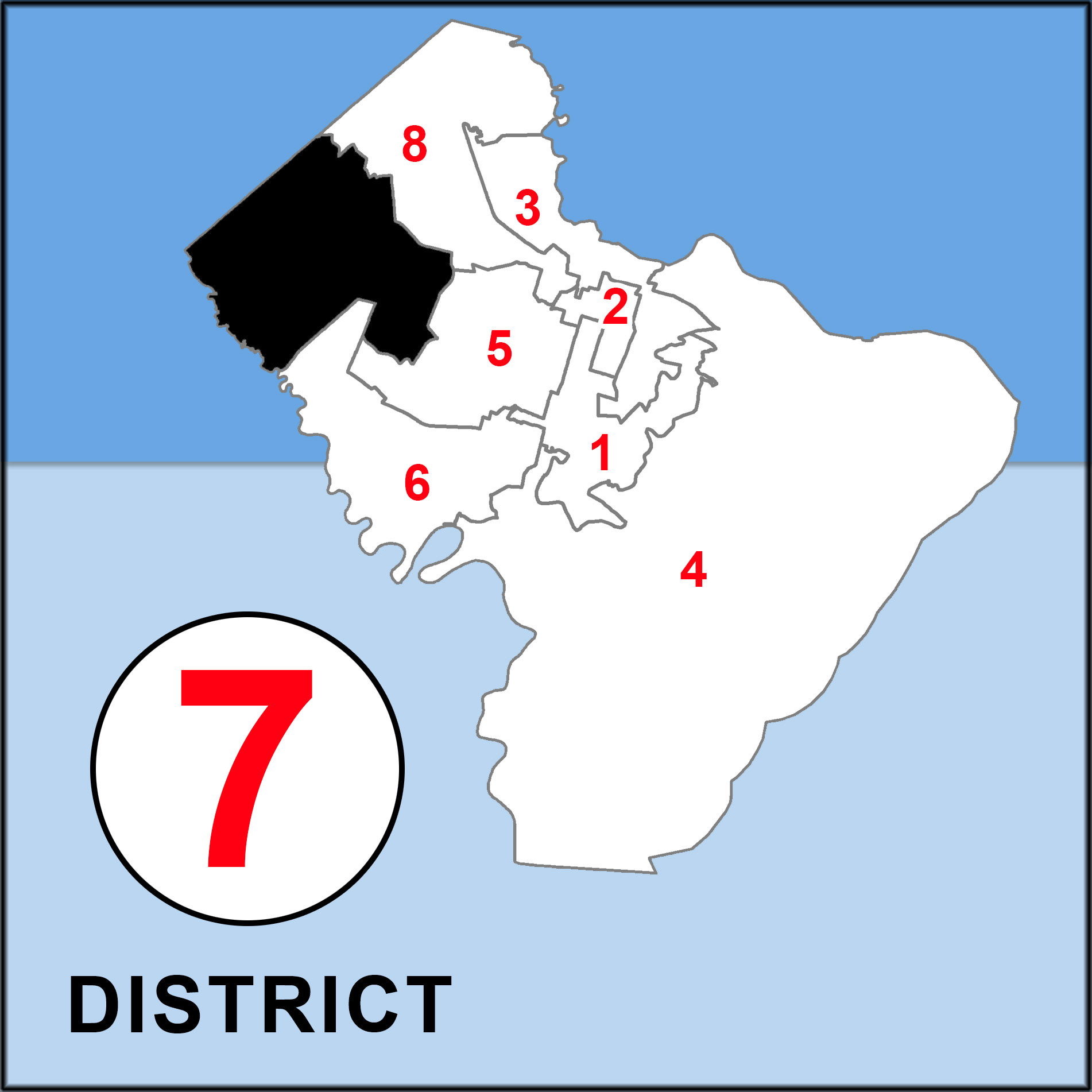 Chatham County Commission Overview map