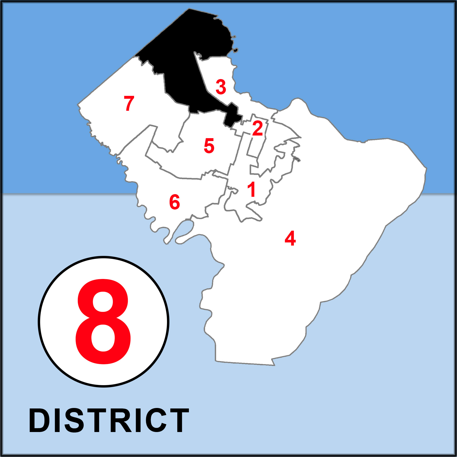 Chatham County Commission Overview map