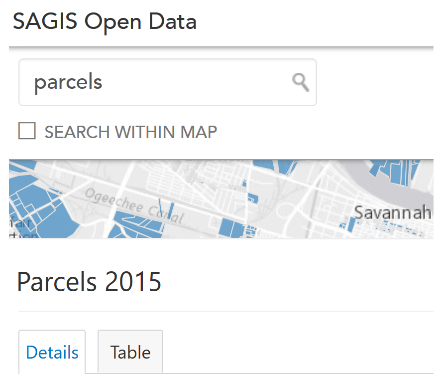 SAGIS Open Data logo