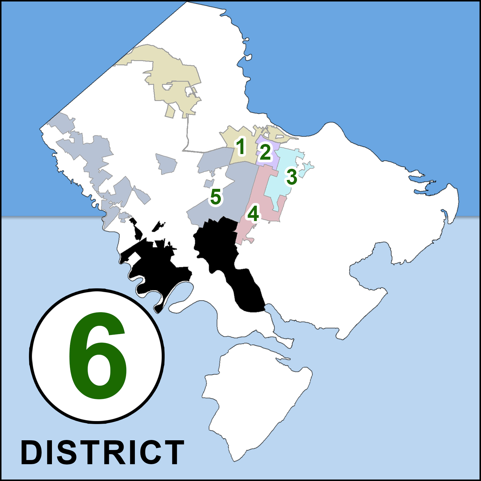 City Council District 6 map